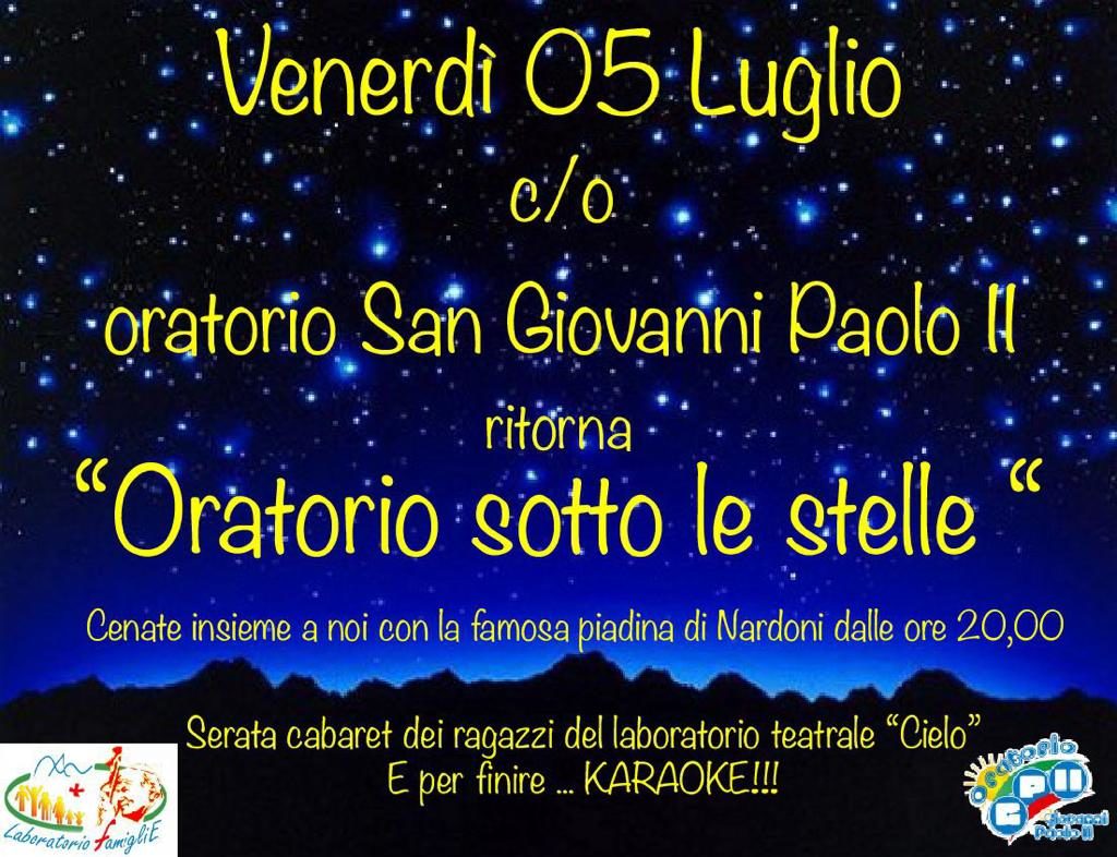 2019.07.05 Oratorio sotto le stelle