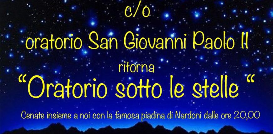 2019.07.05 Oratorio sotto le stelle