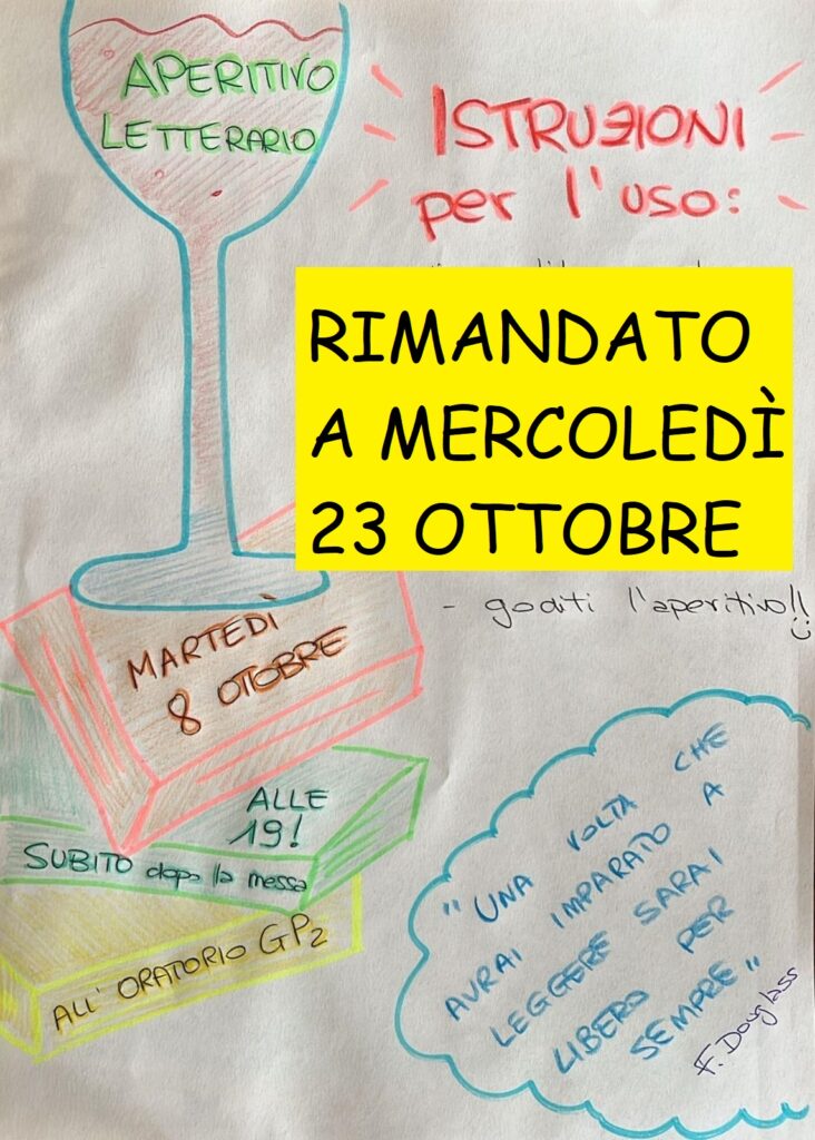 2024.10.23 aperitivo letterario